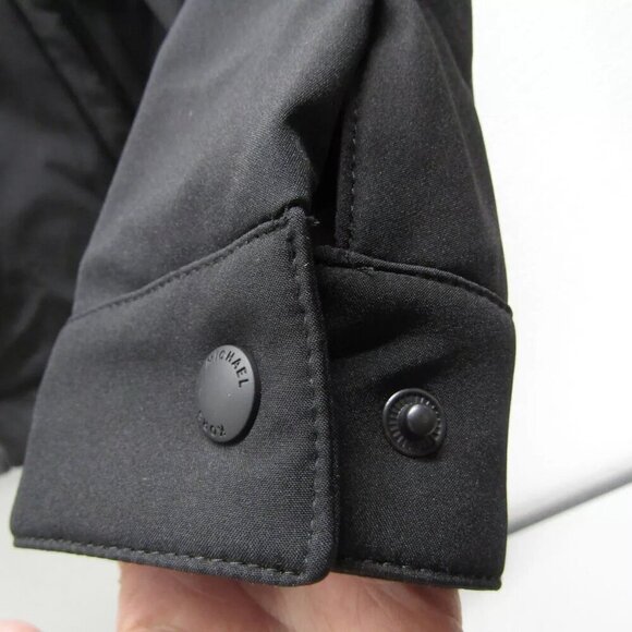 NEW MICHAEL KORS Mens Belgravia Woven Zip-Up Jacket Size XS Black - Picture 8 of 14